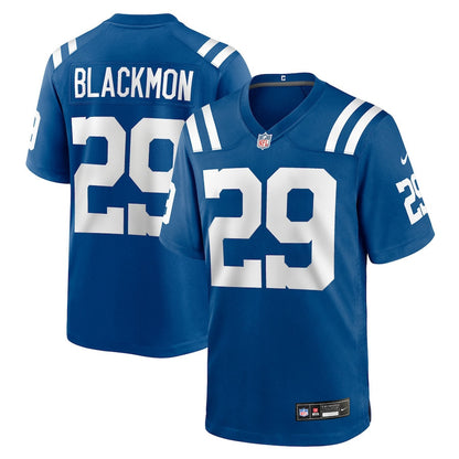 Mekhi Blackmon 29 Indianapolis Colts Team Game Men Jersey - Royal