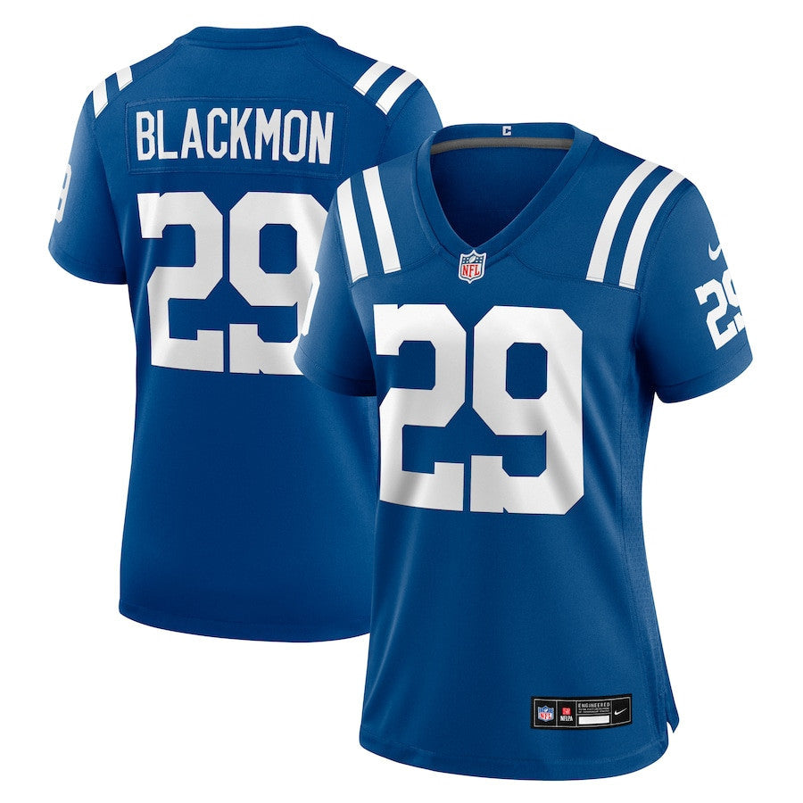 Mekhi Blackmon 29 Indianapolis Colts Women's Team Game Jersey - Royal