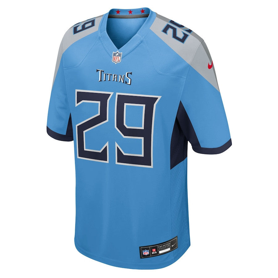 Jarvis Brownlee Jr 29 Tennessee Titans Team Game Men Jersey - Light Blue