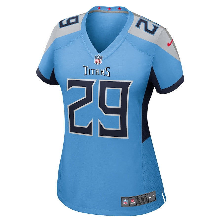Jarvis Brownlee Jr 29 Tennessee Titans Women's Team Game Jersey - Light Blue
