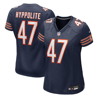 Ruben Hyppolite II 47 Chicago Bears Women's Team Game Jersey - Navy