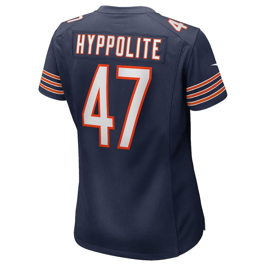 Ruben Hyppolite II 47 Chicago Bears Women's Team Game Jersey - Navy