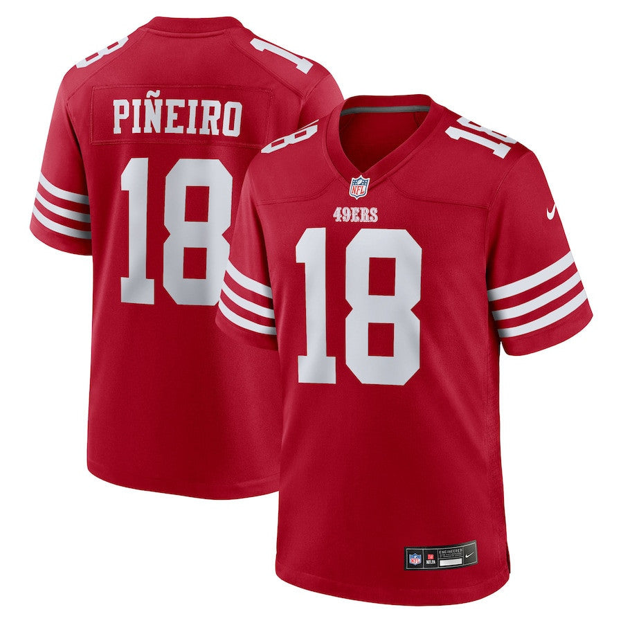 Eddy Pineiro 18 San Francisco 49ers Team Game Men Jersey - Scarlet