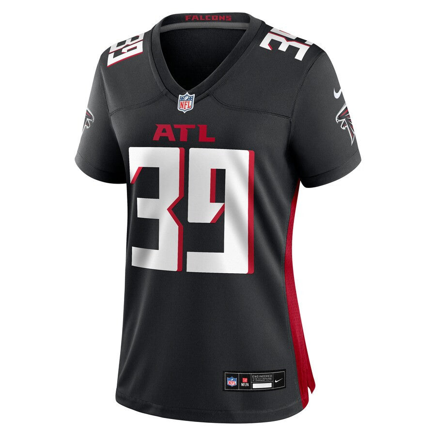 John Parker Romo 39 Atlanta Falcons Women's Team Game Jersey - Black