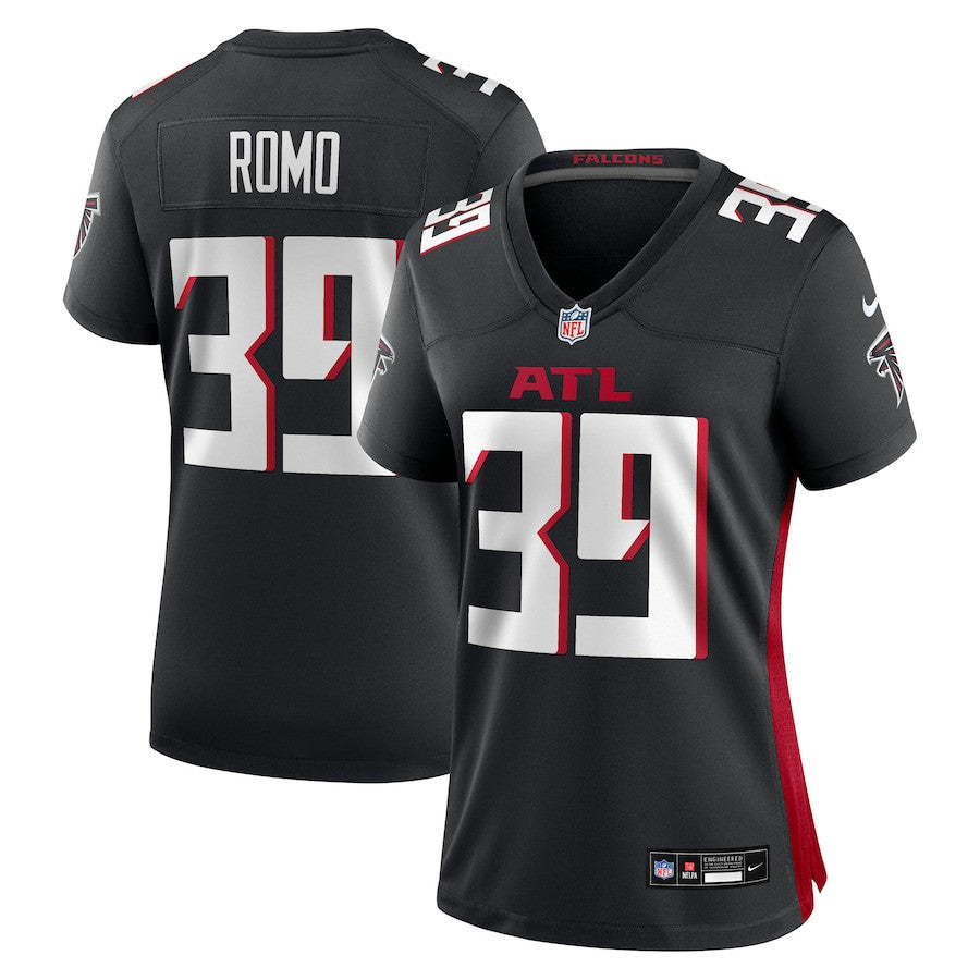John Parker Romo 39 Atlanta Falcons Women's Team Game Jersey - Black