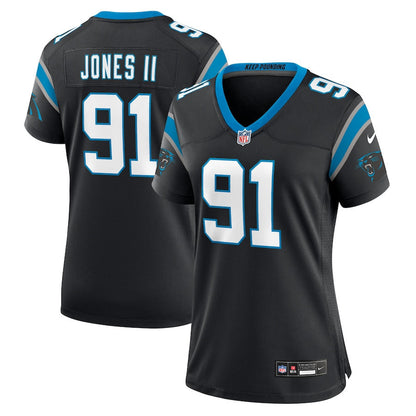 Patrick Jones II 91 Carolina Panthers Women's Team Game Jersey - Black