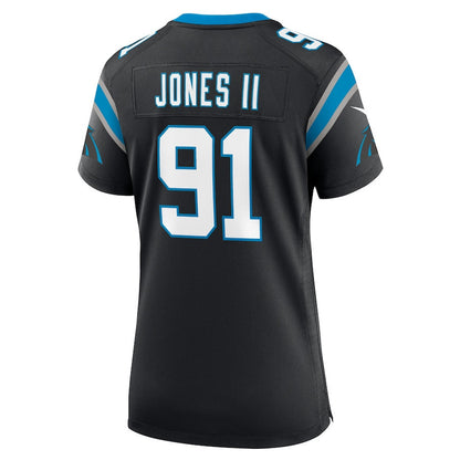 Patrick Jones II 91 Carolina Panthers Women's Team Game Jersey - Black