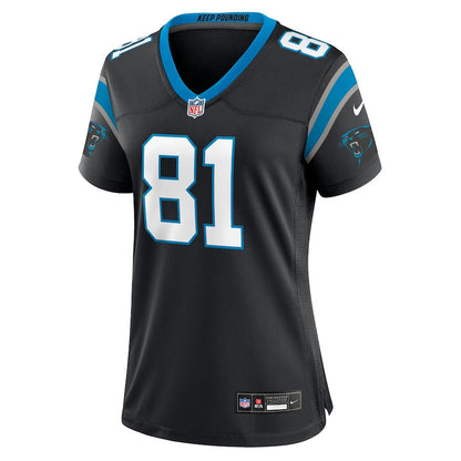 Dalevon Campbell 81 Carolina Panthers Women's Team Game Jersey - Black