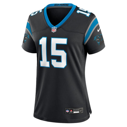 Jimmy Horn Jr 15 Carolina Panthers Women's Team Game Jersey - Black