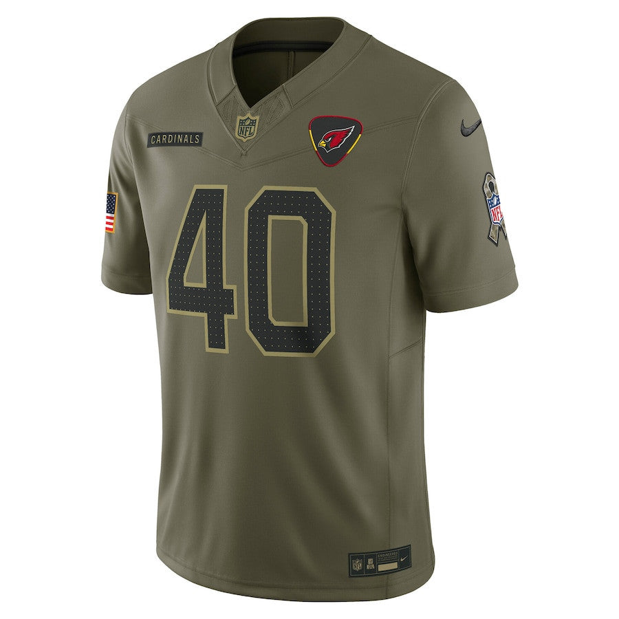 Pat Tillman 40 Arizona Cardinals 2025 Salute To Service Men Jersey - Olive