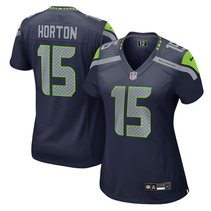 Tory Horton 15 Seattle Seahawks Women's Team Game Jersey - College Navy