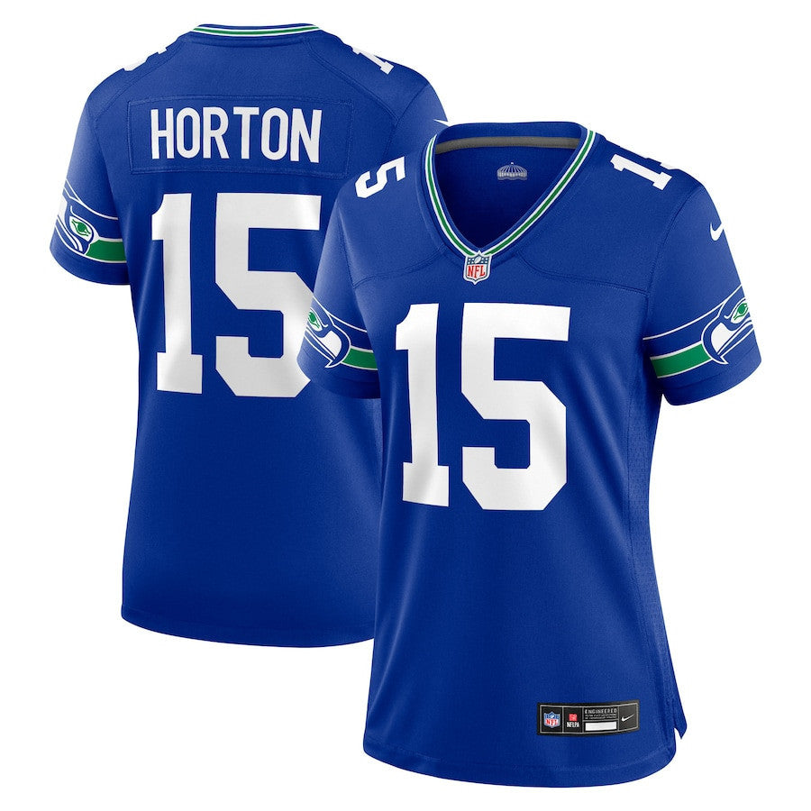 Tory Horton 15 Seattle Seahawks Women's Alternate 2 Game Jersey - Royal