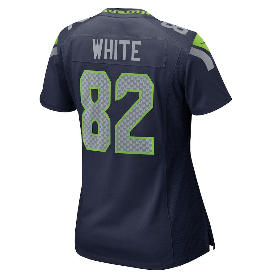 Cody White 82 Seattle Seahawks Women's Team Game Jersey - College Navy