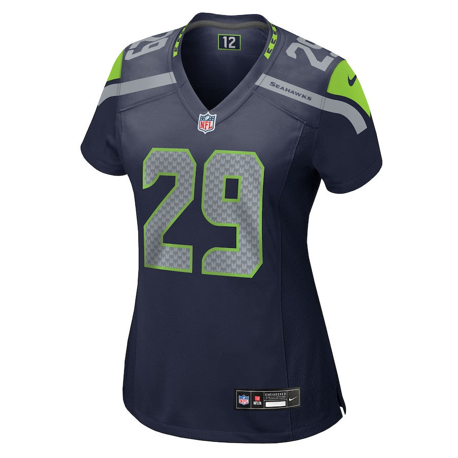 Josh Jobe 29 Seattle Seahawks Women's Team Game Jersey - College Navy