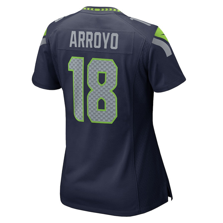 Elijah Arroyo 18 Seattle Seahawks Women's Team Game Jersey - College Navy