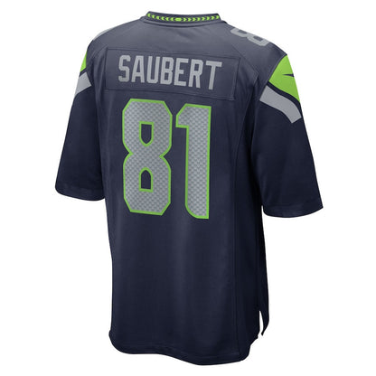 Eric Saubert 81 Seattle Seahawks Team Game Men Jersey - College Navy