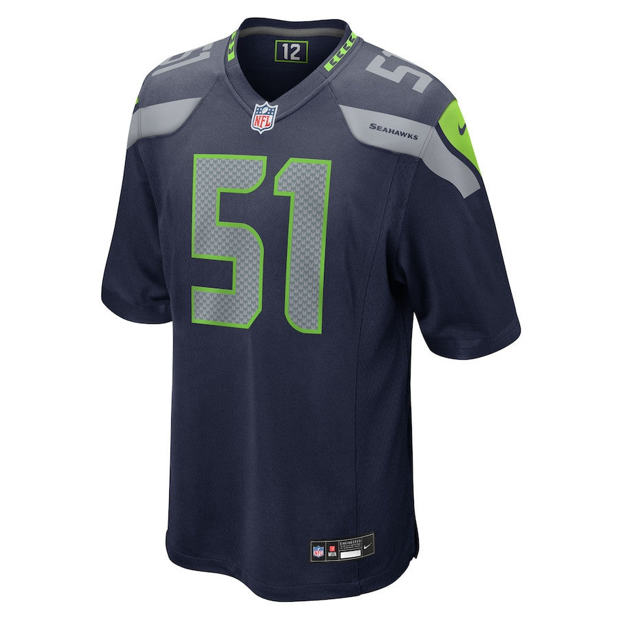 Jared Ivey 51 Seattle Seahawks Team Game Men Jersey - College Navy
