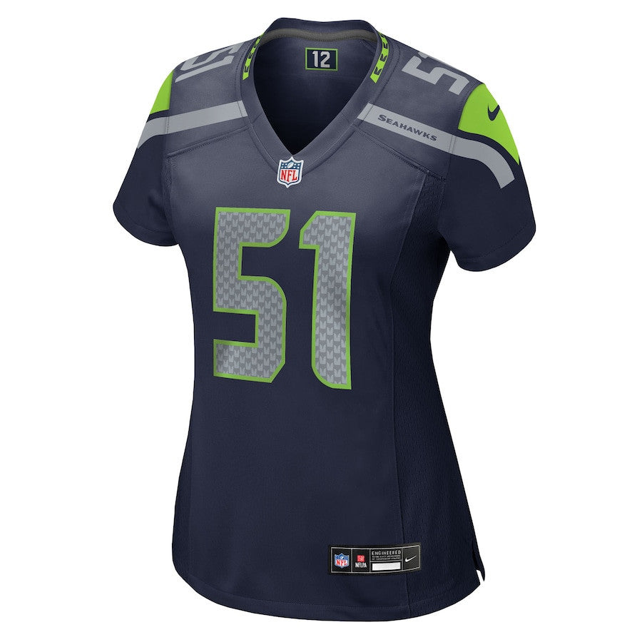 Jared Ivey 51 Seattle Seahawks Women's Team Game Jersey - College Navy