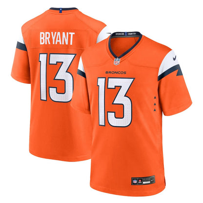 Pat Bryant 13 Denver Broncos Team Game Men Jersey - Orange