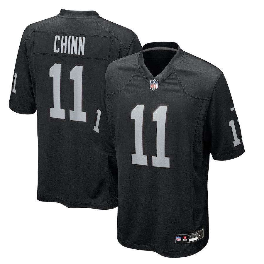 Jeremy Chinn 11 Las Vegas Raiders Team Game Men Jersey - Black