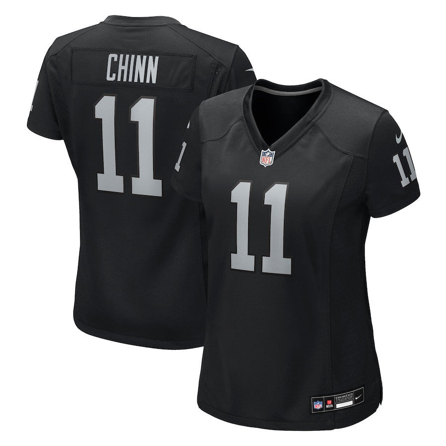 Jeremy Chinn 11 Las Vegas Raiders Women's Team Game Jersey - Black