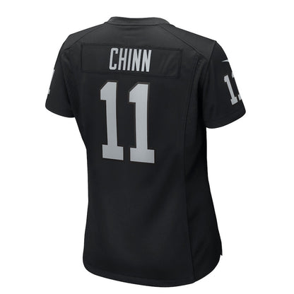 Jeremy Chinn 11 Las Vegas Raiders Women's Team Game Jersey - Black