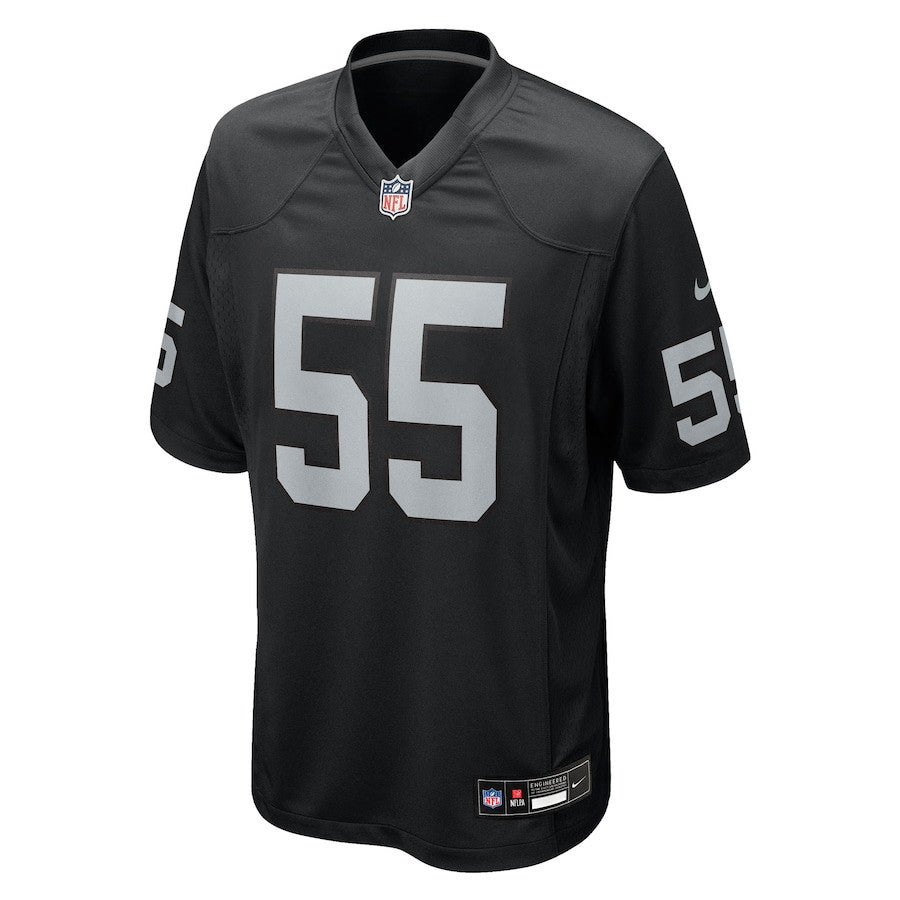 Cody Lindenberg 55 Las Vegas Raiders Team Game Men Jersey - Black