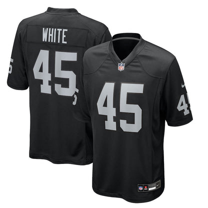 Devin White 45 Las Vegas Raiders Team Game Men Jersey - Black