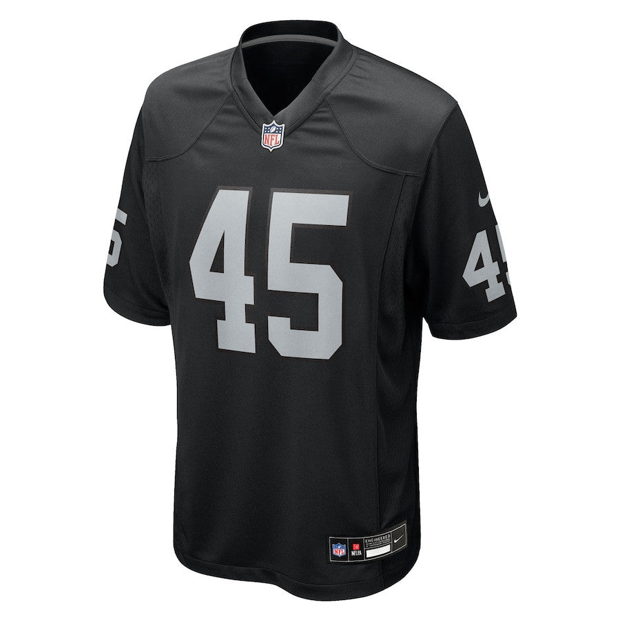 Devin White 45 Las Vegas Raiders Team Game Men Jersey - Black