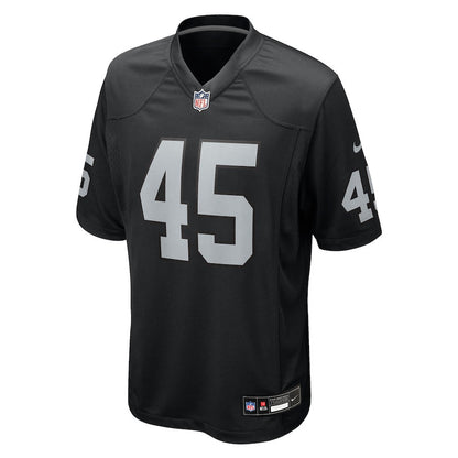 Devin White 45 Las Vegas Raiders Team Game Men Jersey - Black