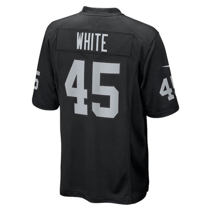 Devin White 45 Las Vegas Raiders Team Game Men Jersey - Black
