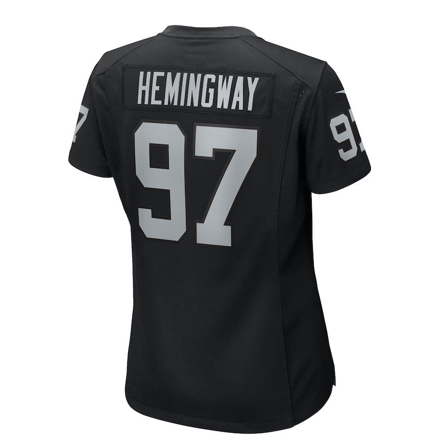Tonka Hemingway 97 Las Vegas Raiders Women's Team Game Jersey - Black
