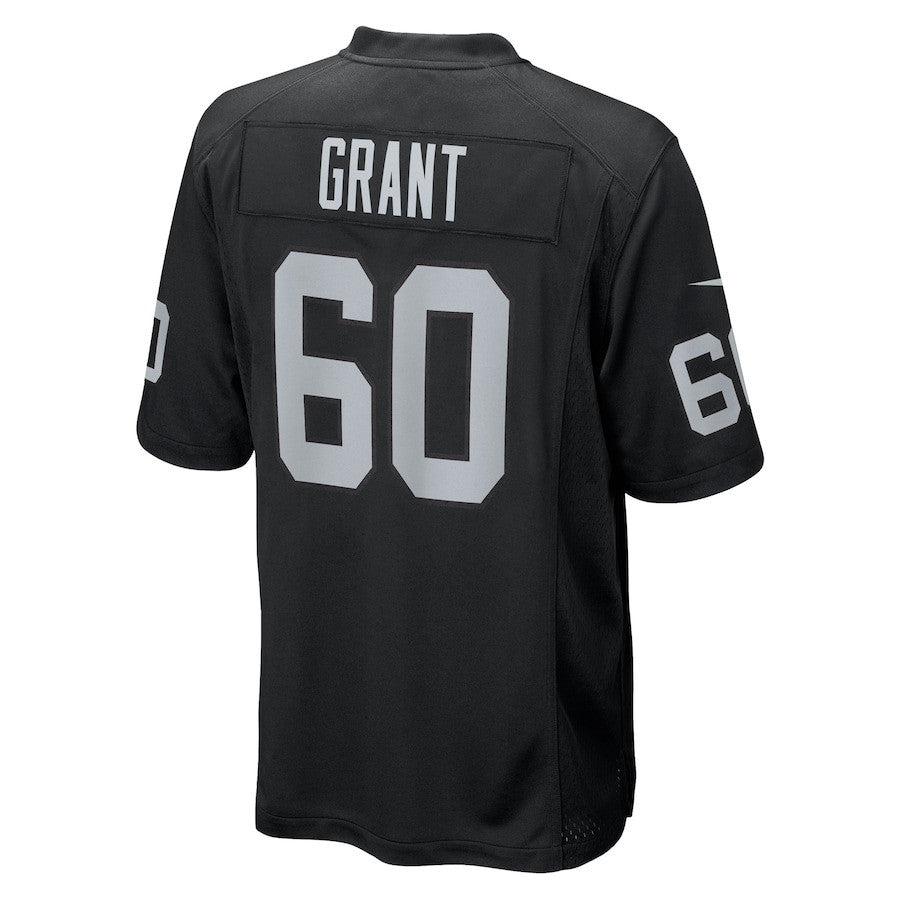 Charles Grant 60 Las Vegas Raiders Team Game Men Jersey - Black