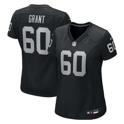 Charles Grant 60 Las Vegas Raiders Women's Team Game Jersey - Black