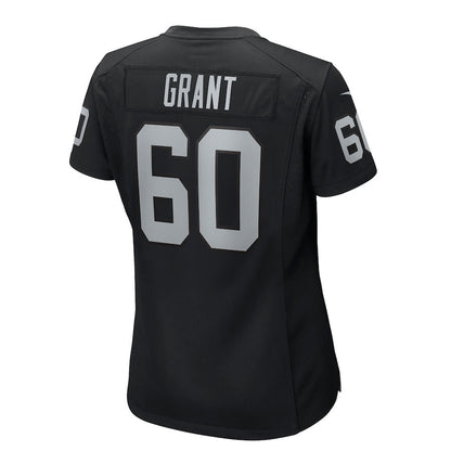Charles Grant 60 Las Vegas Raiders Women's Team Game Jersey - Black