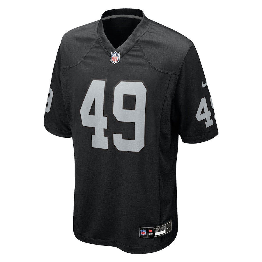 Charles Snowden 49 Las Vegas Raiders Team Game Men Jersey - Black