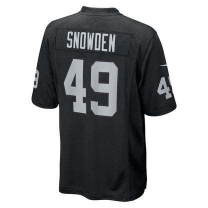 Charles Snowden 49 Las Vegas Raiders Team Game Men Jersey - Black
