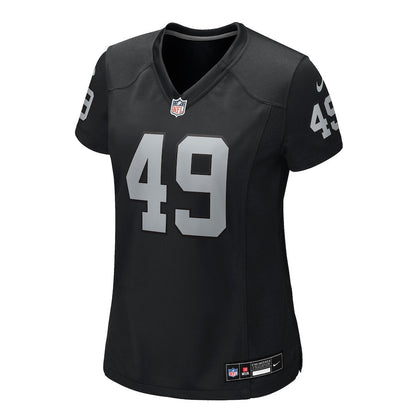 Charles Snowden 49 Las Vegas Raiders Women's Team Game Jersey - Black
