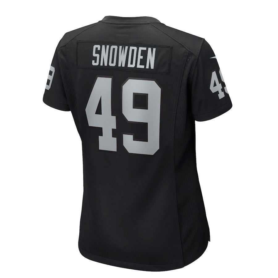 Charles Snowden 49 Las Vegas Raiders Women's Team Game Jersey - Black