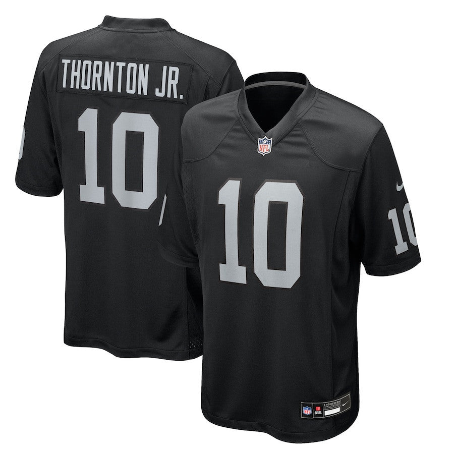 Dont'e Thornton Jr. 10 Las Vegas Raiders Team Game Men Jersey - Black