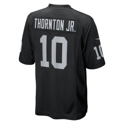 Dont'e Thornton Jr. 10 Las Vegas Raiders Team Game Men Jersey - Black