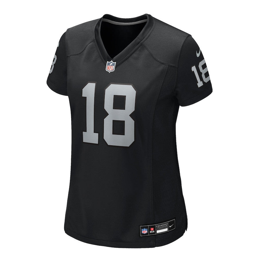 Jack Bech 18 Las Vegas Raiders Women's Team Game Jersey - Black