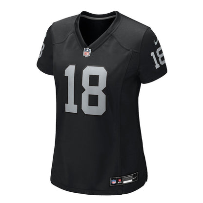 Jack Bech 18 Las Vegas Raiders Women's Team Game Jersey - Black