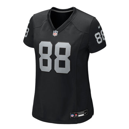 Justin Shorter 88 Las Vegas Raiders Women's Team Game Jersey - Black
