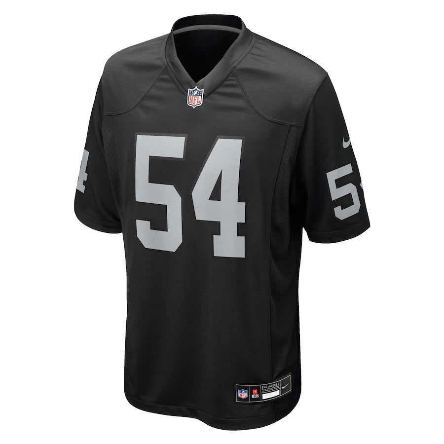 Brennan Jackson 54 Las Vegas Raiders Team Game Men Jersey - Black