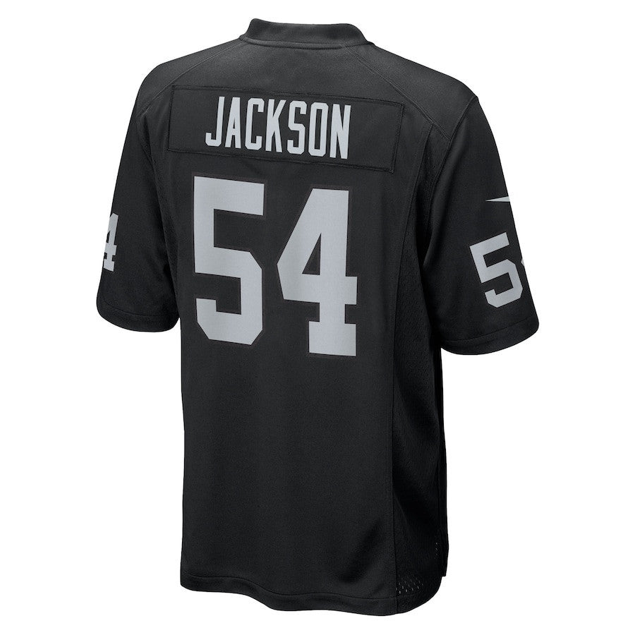 Brennan Jackson 54 Las Vegas Raiders Team Game Men Jersey - Black