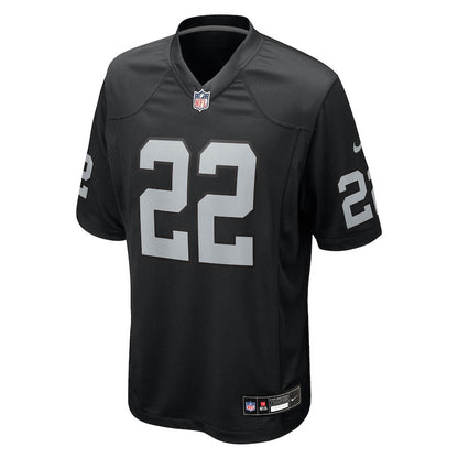 Eric Stokes 22 Las Vegas Raiders Team Game Men Jersey - Black