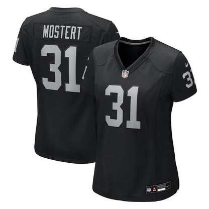 Raheem Mostert 31 Las Vegas Raiders Women's Team Game Jersey - Black