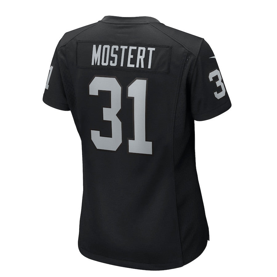 Raheem Mostert 31 Las Vegas Raiders Women's Team Game Jersey - Black