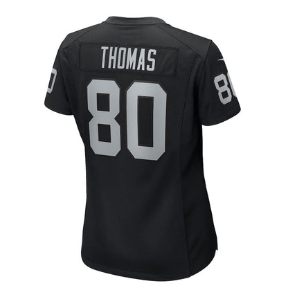 Ian Thomas 80 Las Vegas Raiders Women's Team Game Jersey - Black